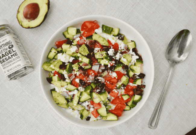 Mediterranean Cottage Cheese Bowls with Soft-Boiled Eggs